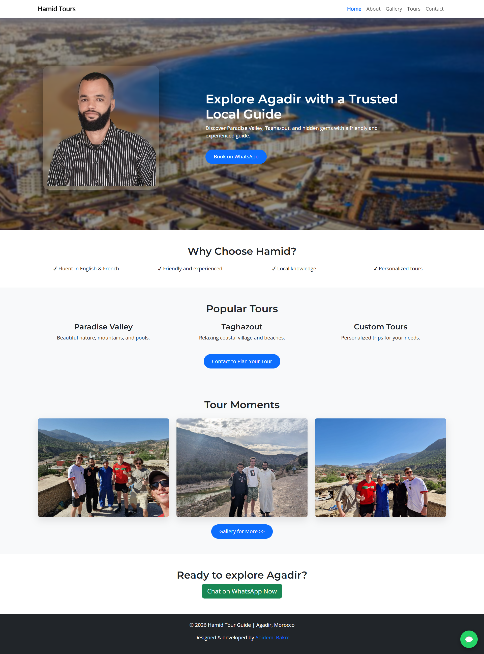 Hamid Tours Website – Luxury Travel Platform